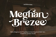 Meghan Breez - Retro Serif, a Serif Font by Qweera Studio (Thumbnail 1 of 12)