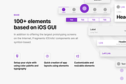 Fragments iOS Wireframe Kit, a Wireframe Template by Pixsellz (Thumbnail 6 of 6)