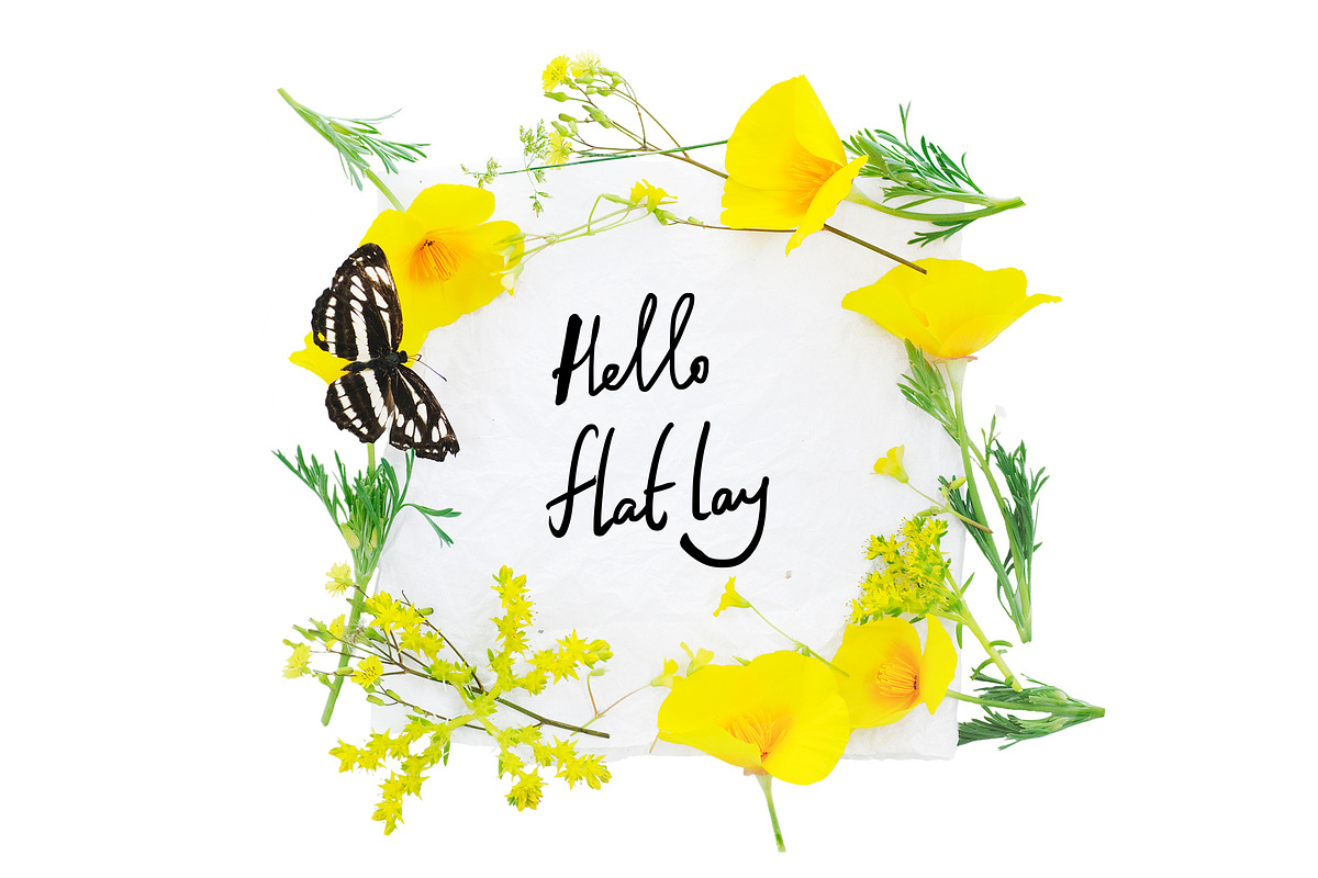 Yellow floral flatlay set, an Object Graphic by Pullia (Photo 9 of 9)