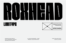 Roxhead - Condensed Font