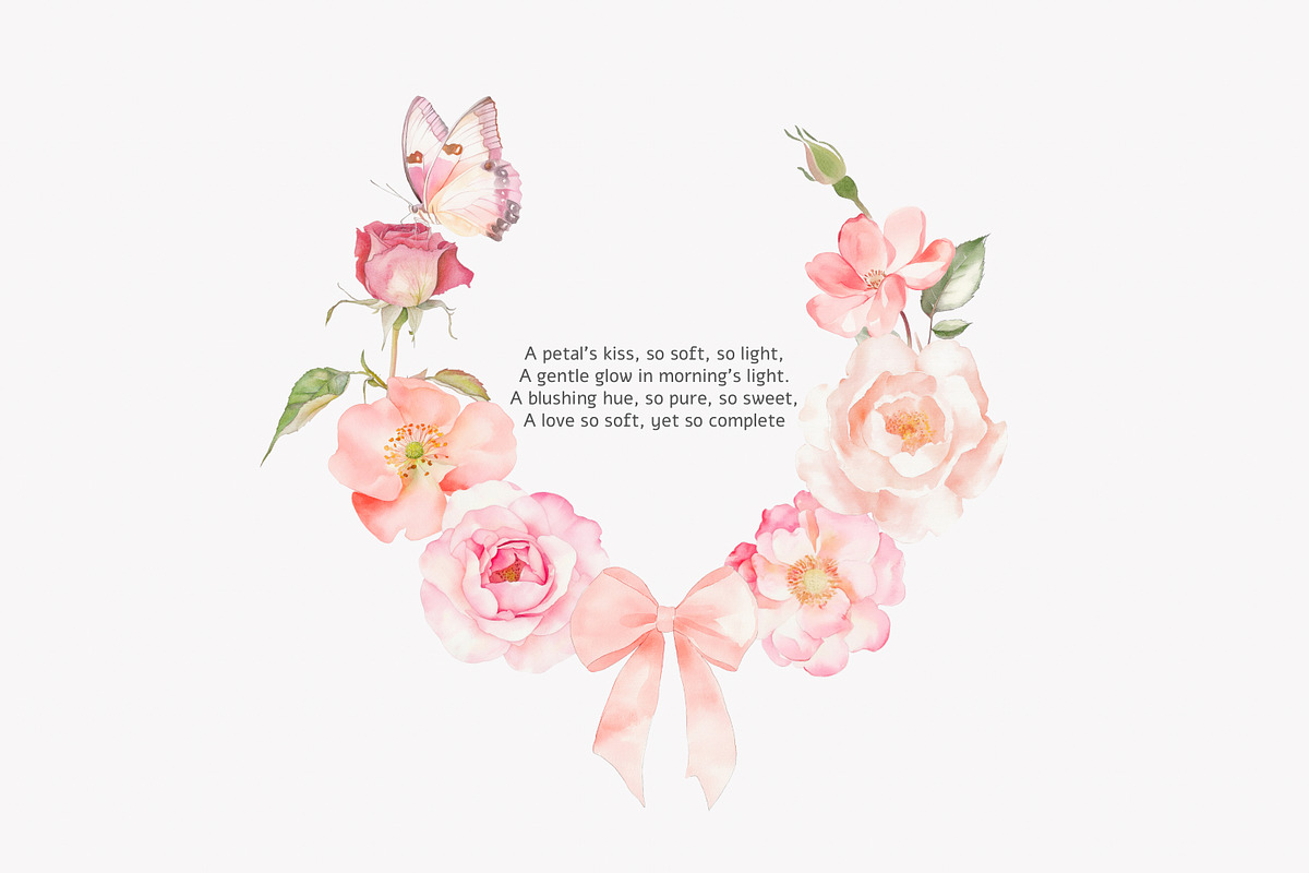 Watercolor June Flower Clipart Set, a Decorative Illustration by Patishop Art (Photo 3 of 10)