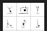 Yoga Poses Illustration Set, a Sport Illustration by Creative Stall (Thumbnail 8 of 11)