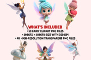 Fairy Clipart PNG Bundle, a Graphic by M9 Design (Thumbnail 9 of 9)