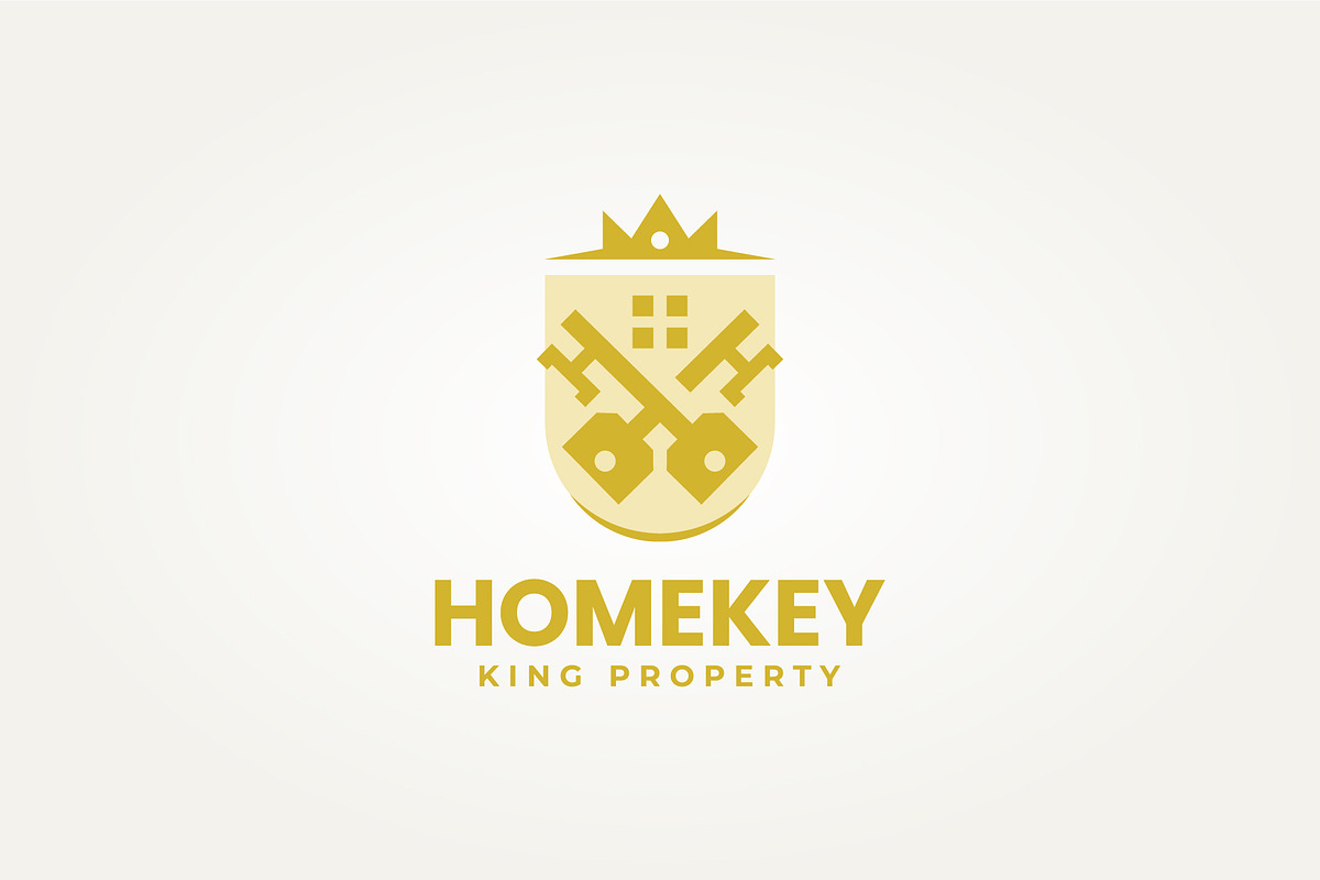 crossed key with crown icon logo, a Branding & Logo Template by Blazybone (Photo 1 of 2)