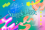 Postmodern Squiggle 2 Vector Clipart, an Object Graphic by angelainthefields (Thumbnail 2 of 14)