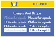 Philanthropist font, a Font by weknow (Thumbnail 8 of 8)