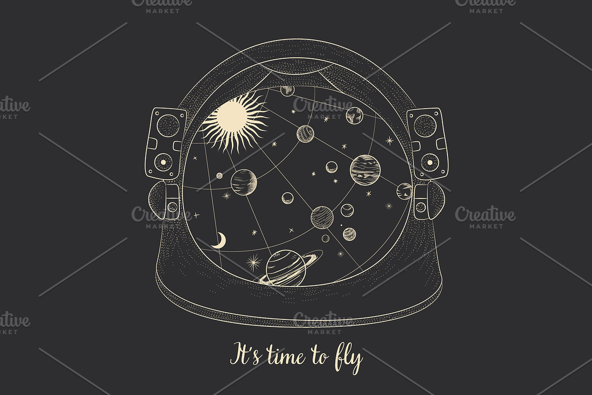 Cosmic signs and symbols, a Decorative Illustration by Chikovnaya (Photo 5 of 21)
