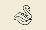 Elegant Swan Lineart Logos, a Branding & Logo Template by Buqancreative (Thumbnail 7 of 9)