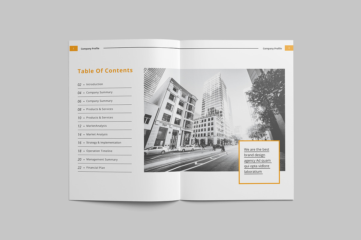 Company profile, a Brochure Template by Tanber Hossen (Photo 2 of 13)