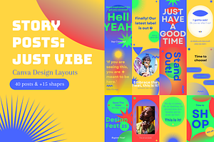 40 Creative Canva Story Layouts, a Social Media Template by Designs by Tan