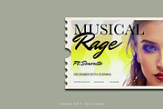 Live Concert Ticket Template PSD, a Card Template by Posterfello (Thumbnail 2 of 3)
