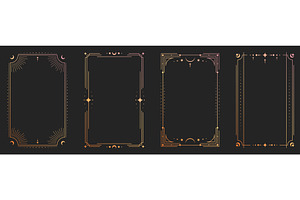 Mystical tarot card back with ornate, an Illustration by art PVP - market