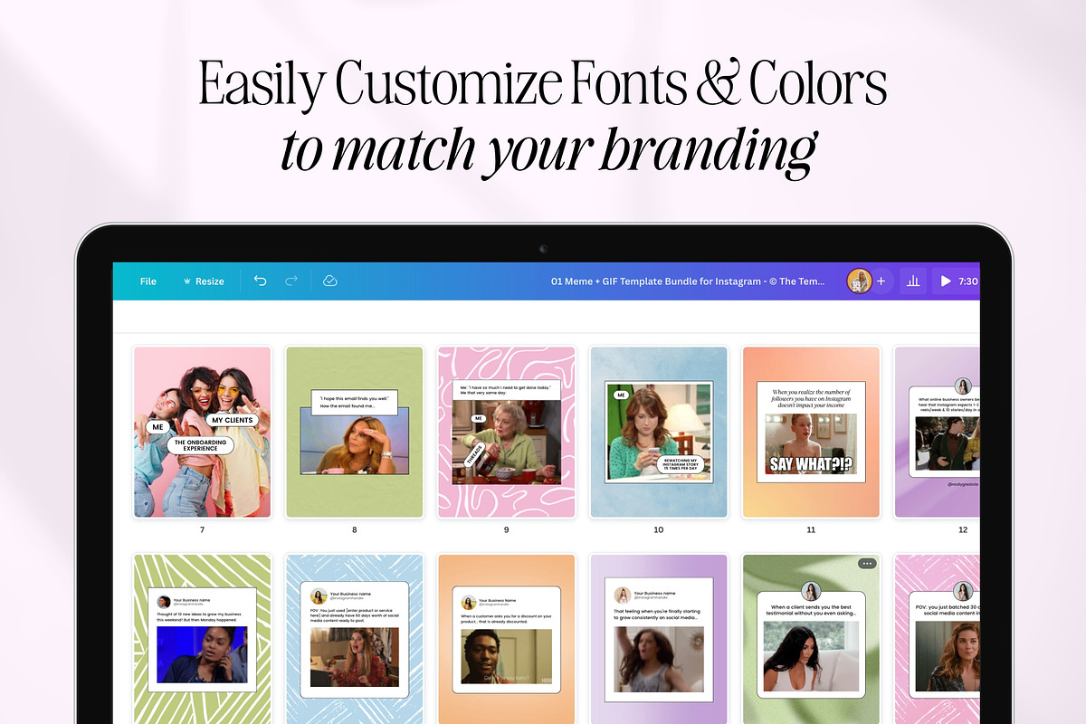 Canva Instagram Meme & GIF Templates, a Social Media Template by Fallon Gerst (Photo 4 of 11)