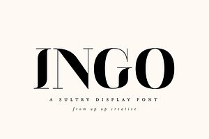 Ingo Display Font