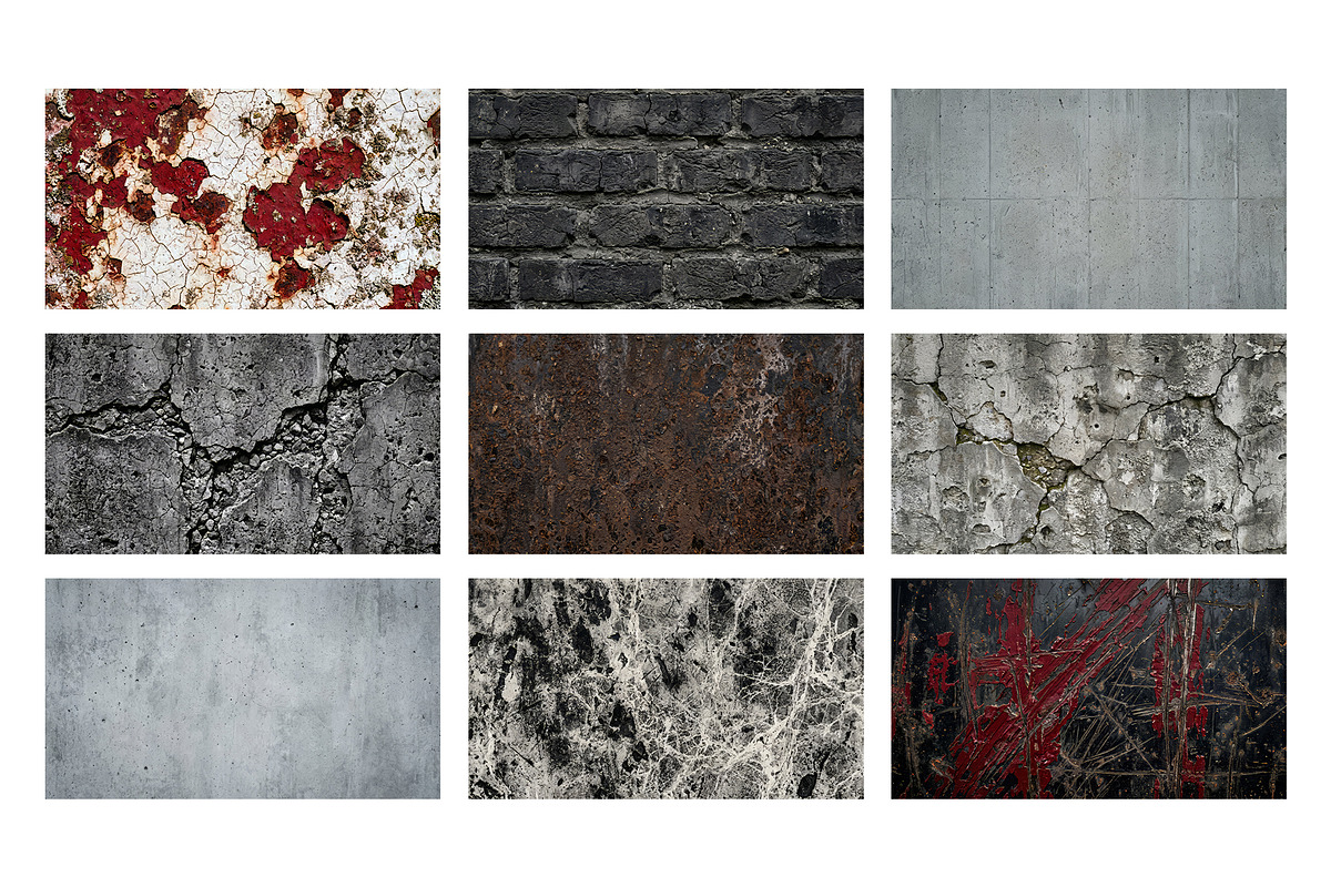 Grunge Wall Texture Pack Background, a Texture Graphic by Shovajit (Photo 3 of 5)