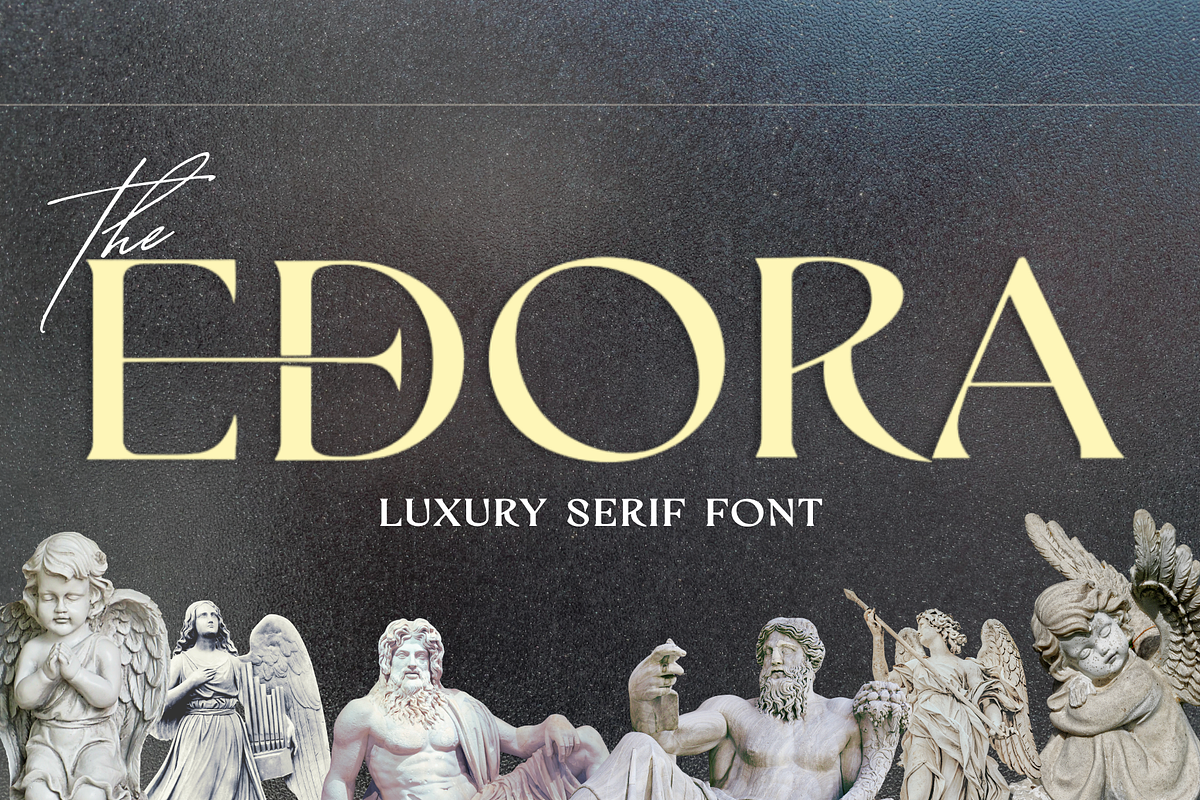 Edora Luxury Serif Font, a Serif Font by Voleshads (Photo 1 of 8)