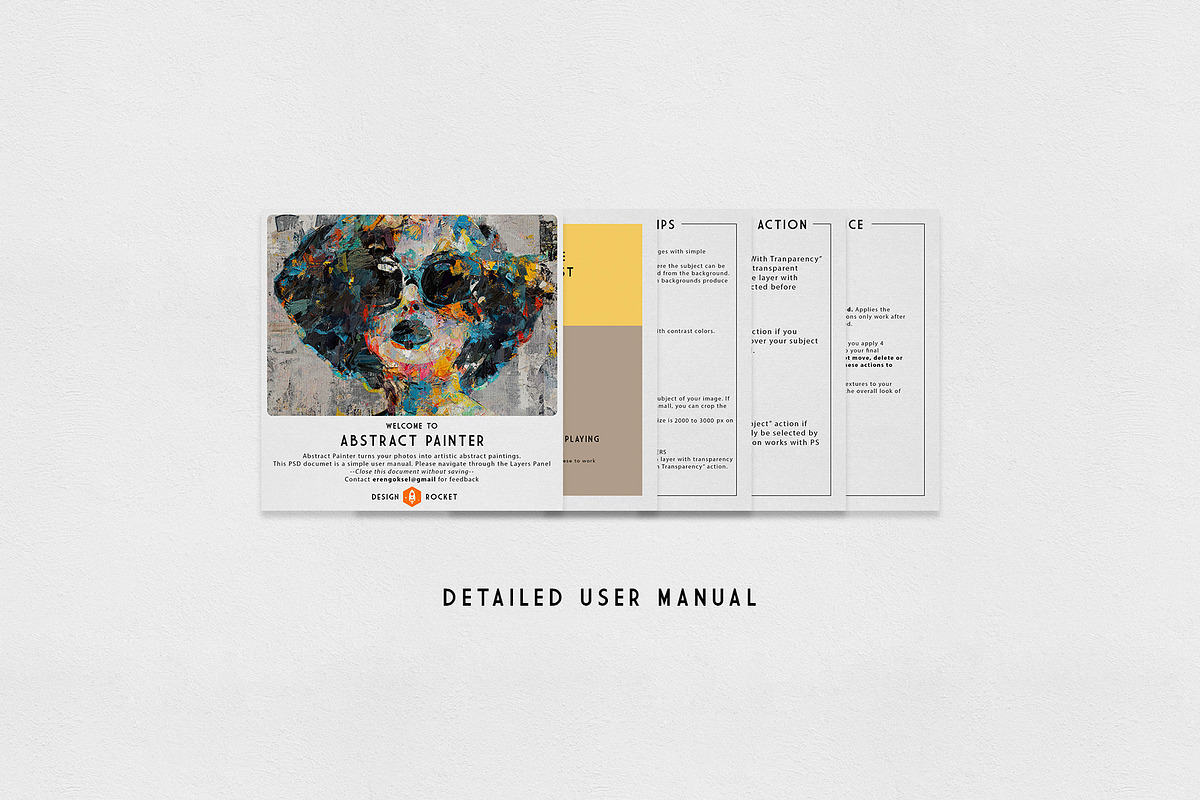 Abstract Painter - Abstract Portrait, an Action Add-On by DesignRocket (Photo 9 of 10)