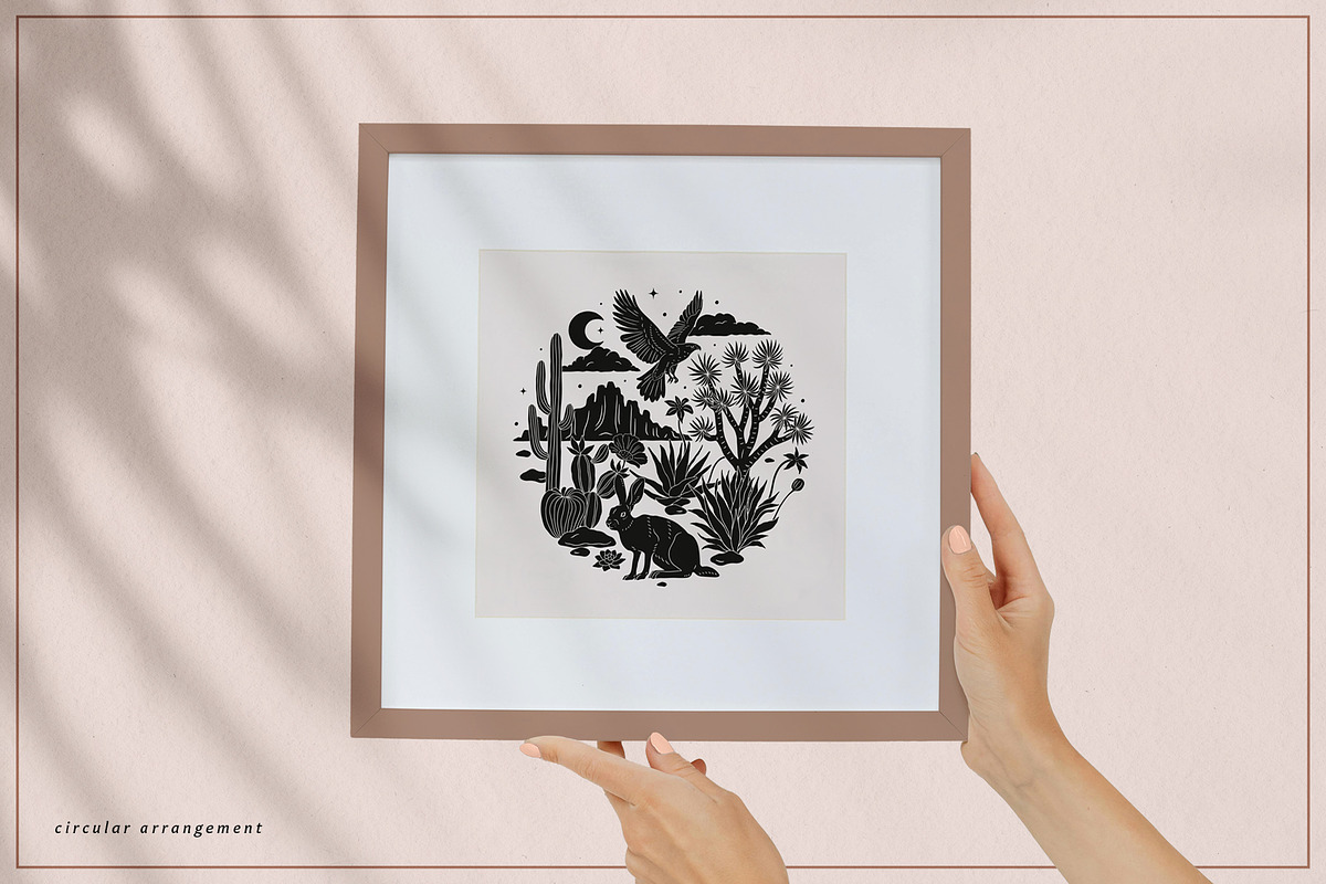 Dark Desert Vector Collection, an Animal Illustration by rouxsupplyco (Photo 10 of 14)