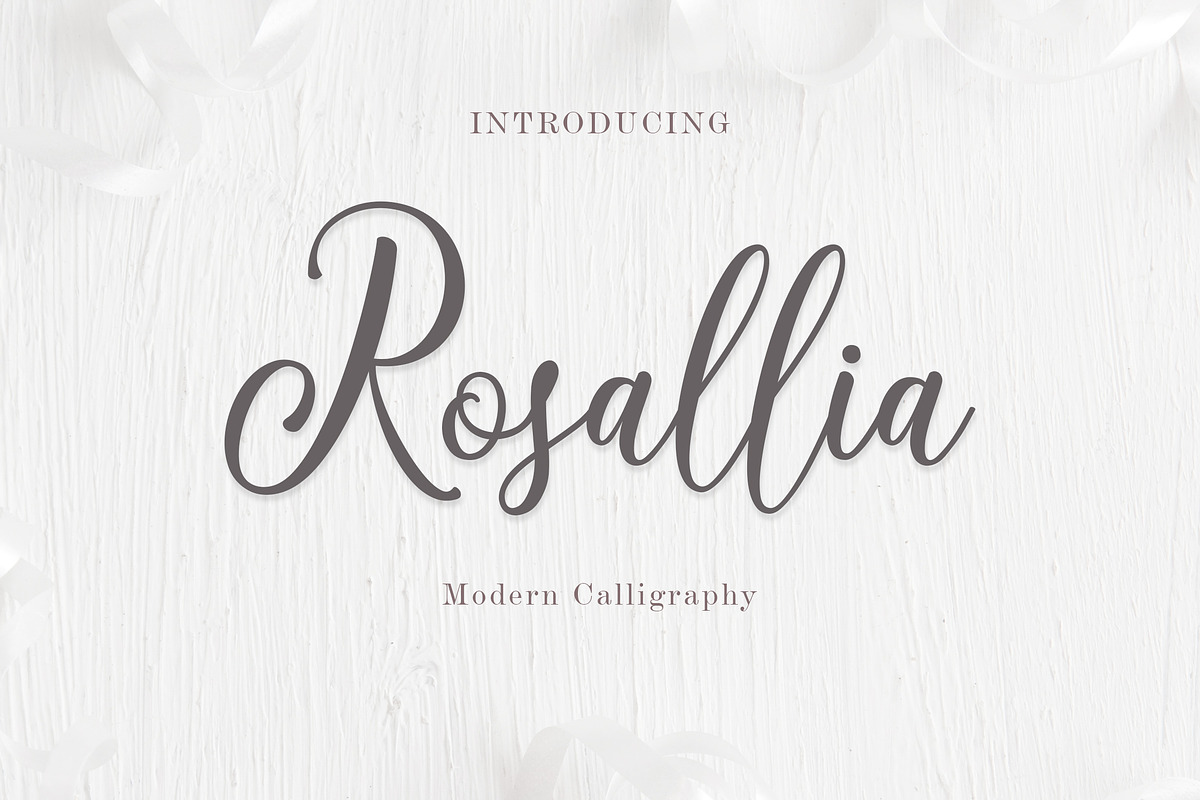 Rosallia, a Script Font by Amarlettering (Photo 1 of 7)