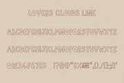 Lovers Clouds Layered Font, a Font by Anastasia Cuza (Thumbnail 6 of 10)