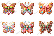 Gingerbread Cookie Butterfly Clipart, an Illustration by designcity5 (Thumbnail 3 of 5)