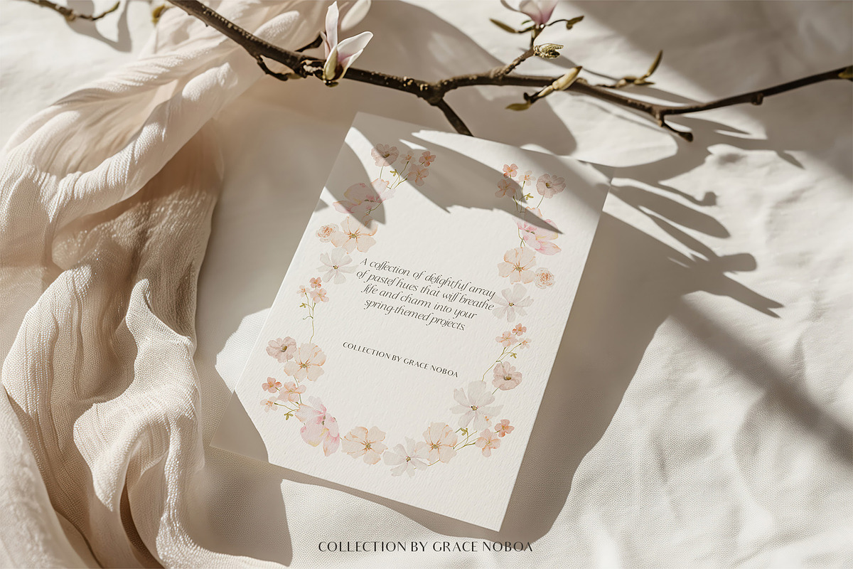 Watercolor dreamy Wildflowers Set, a Decorative Illustration by Grace Noboa Illustrations (Photo 10 of 15)