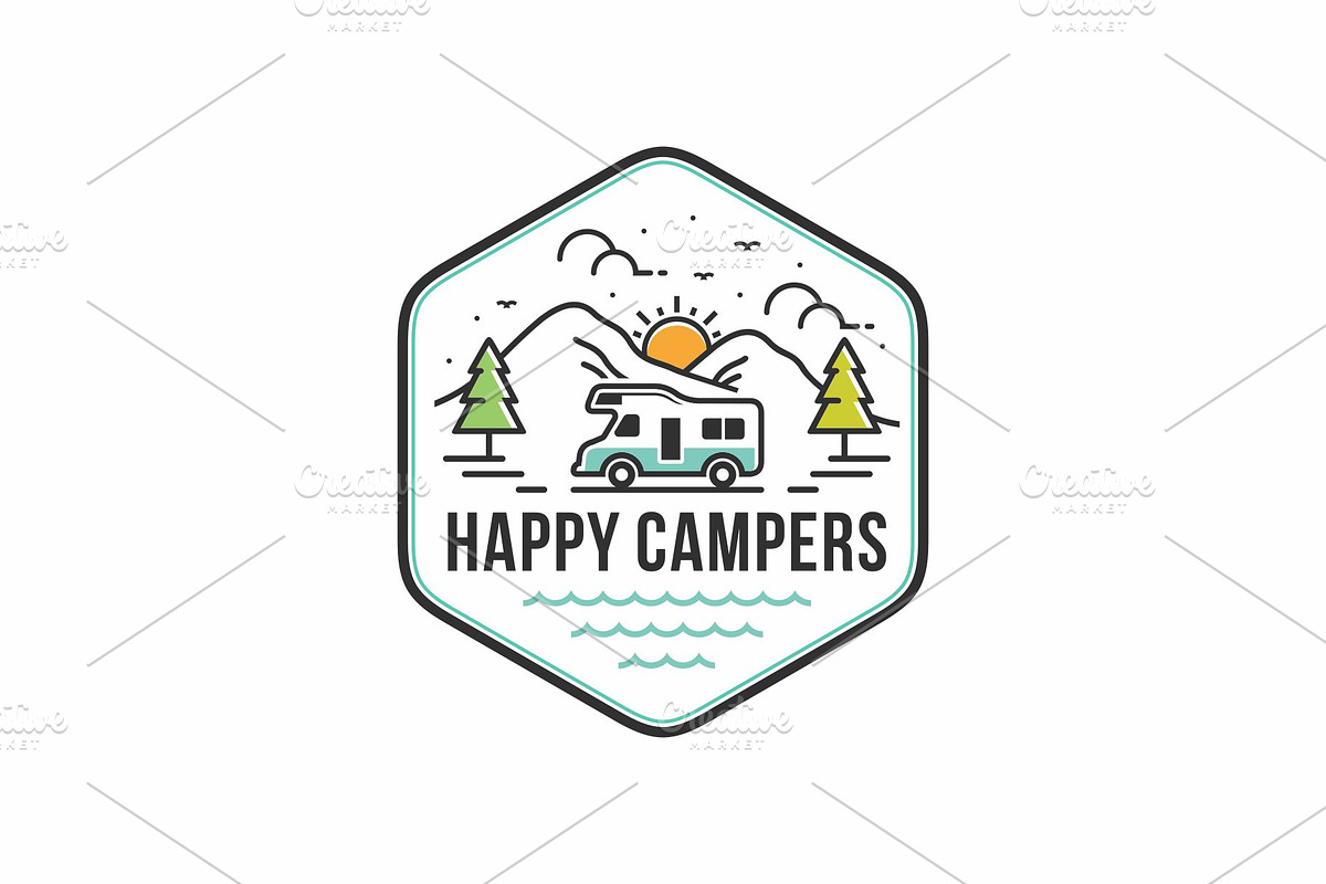 Recreational vehicle (RV) logo, a Branding & Logo Template by swarnstudio