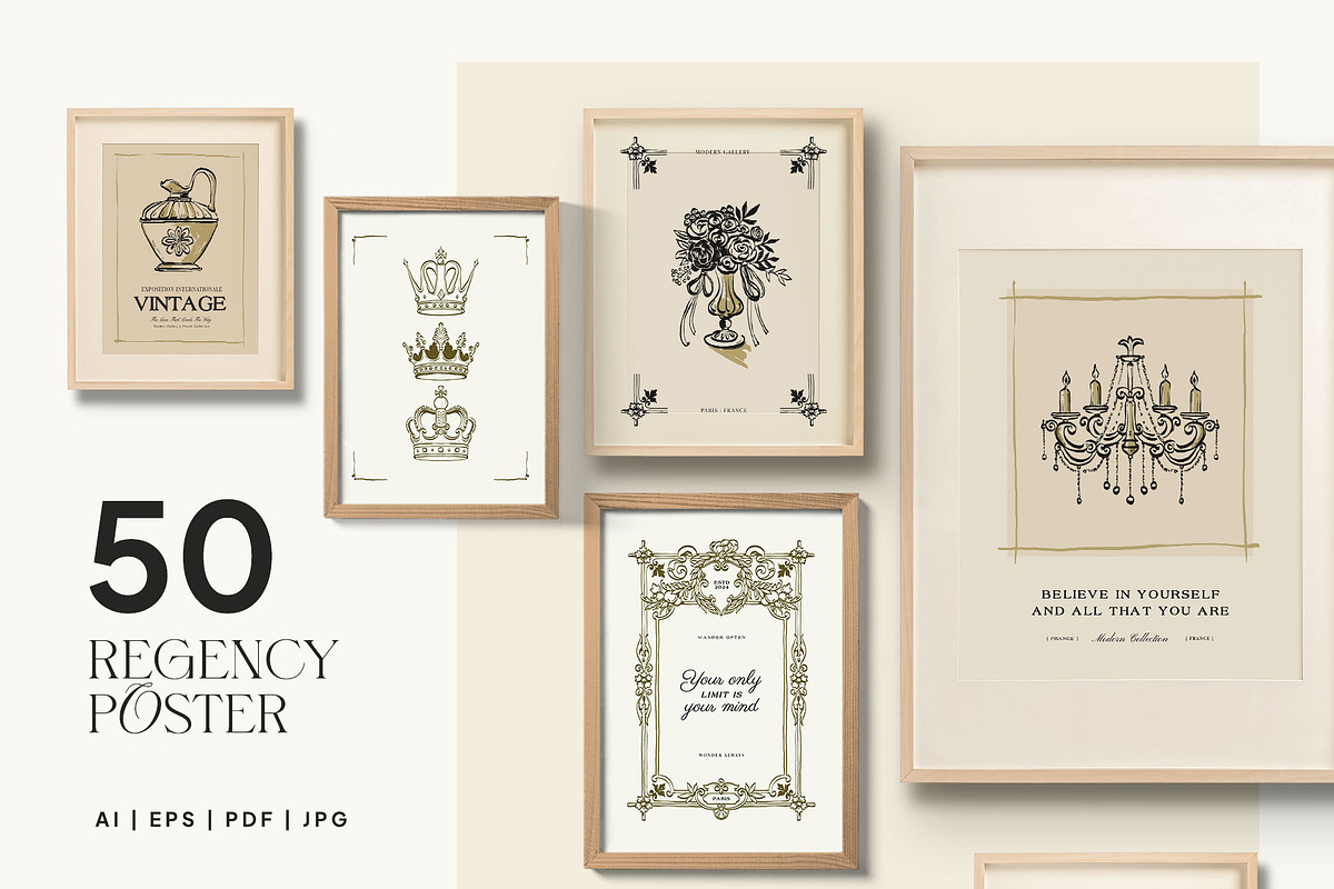 Regency Era | Poster Builder, an Object Graphic by KetteCreate (Photo 5 of 15)
