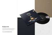 Vinyl Record & Album Cover Mockup, a Merchandise Mockup by creatsy5 (Thumbnail 3 of 5)