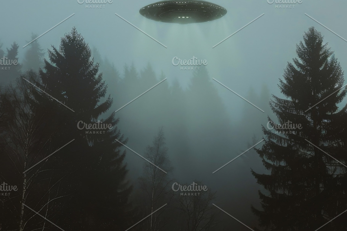 97 UFO objects flying in the sky, a Transportation Photo by Handmadefont (Photo 10 of 101)