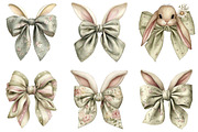 Easter Bunny Bow Clipart, an Illustration by DreamArtGraphic (Thumbnail 4 of 5)