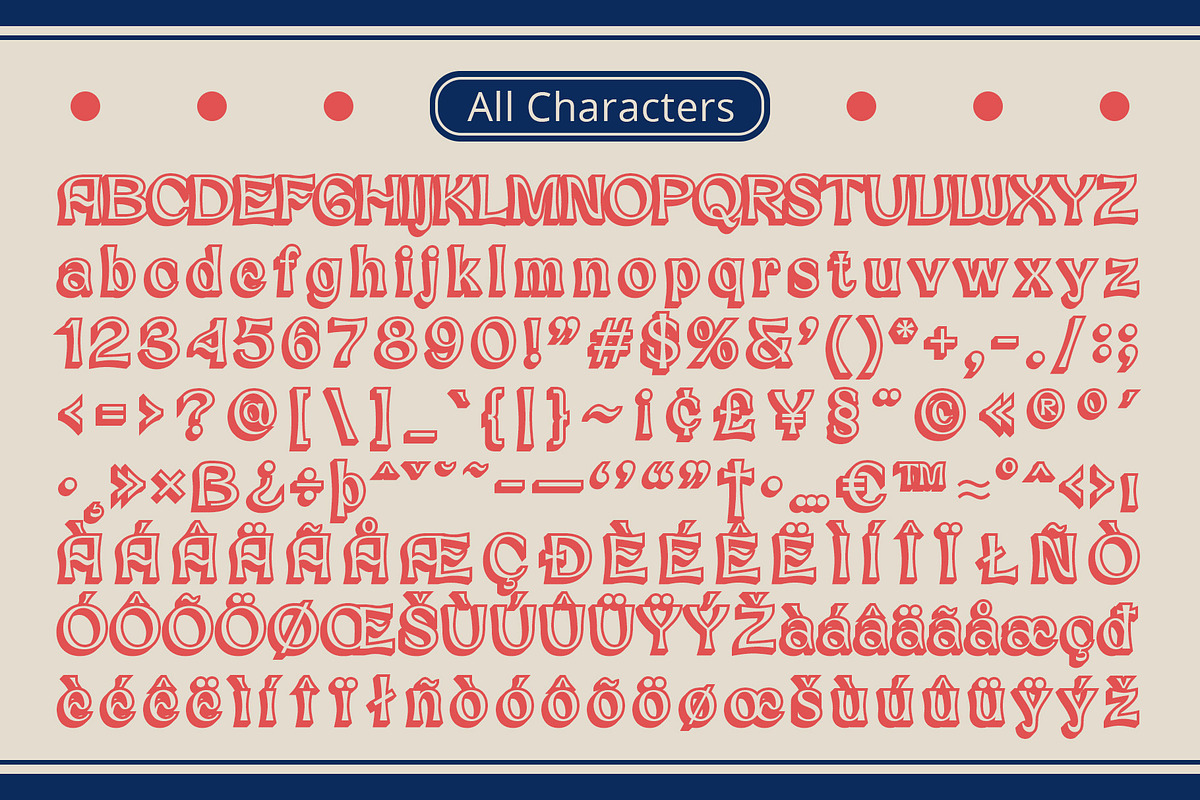 Neckyn 3D, a Sans Serif Font by Craft Supply Co. (Photo 7 of 8)