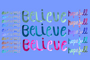 Watercolor Words Clip Art Words, a Decorative Illustration by Eryn Rose Design (Thumbnail 6 of 13)