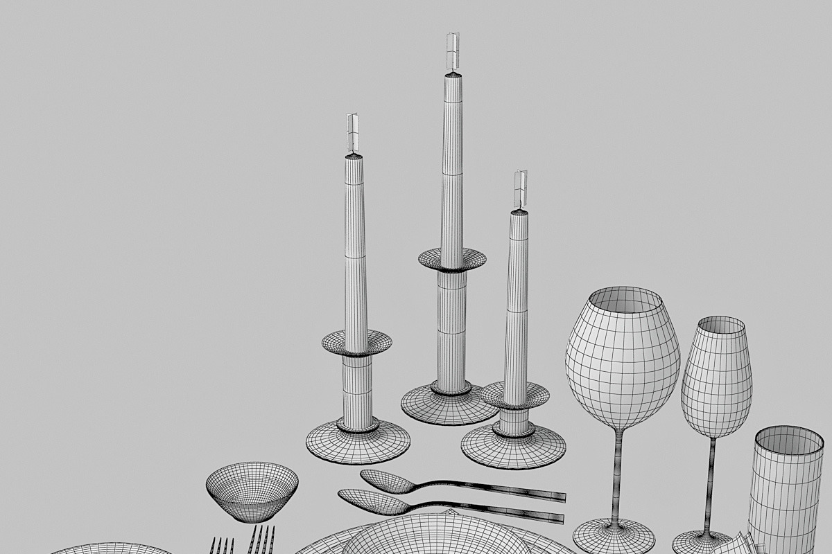 Tableware 04, an Object 3D Model by 3dcruz (Photo 6 of 9)
