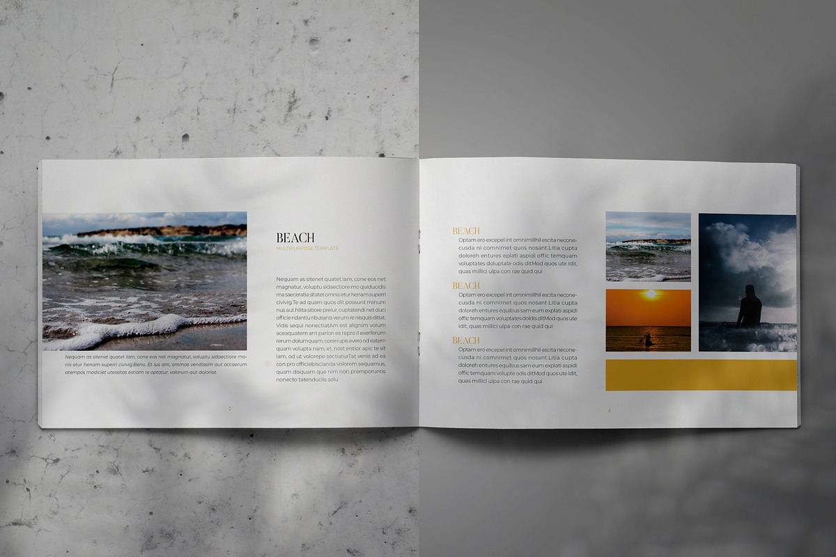 BEACH - Brochure Lookbook Template, a Brochure Template by Indotitas (Photo 2 of 9)