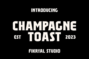 Champagne Toast – Display Serif, a Serif Font by Fikryal Studio