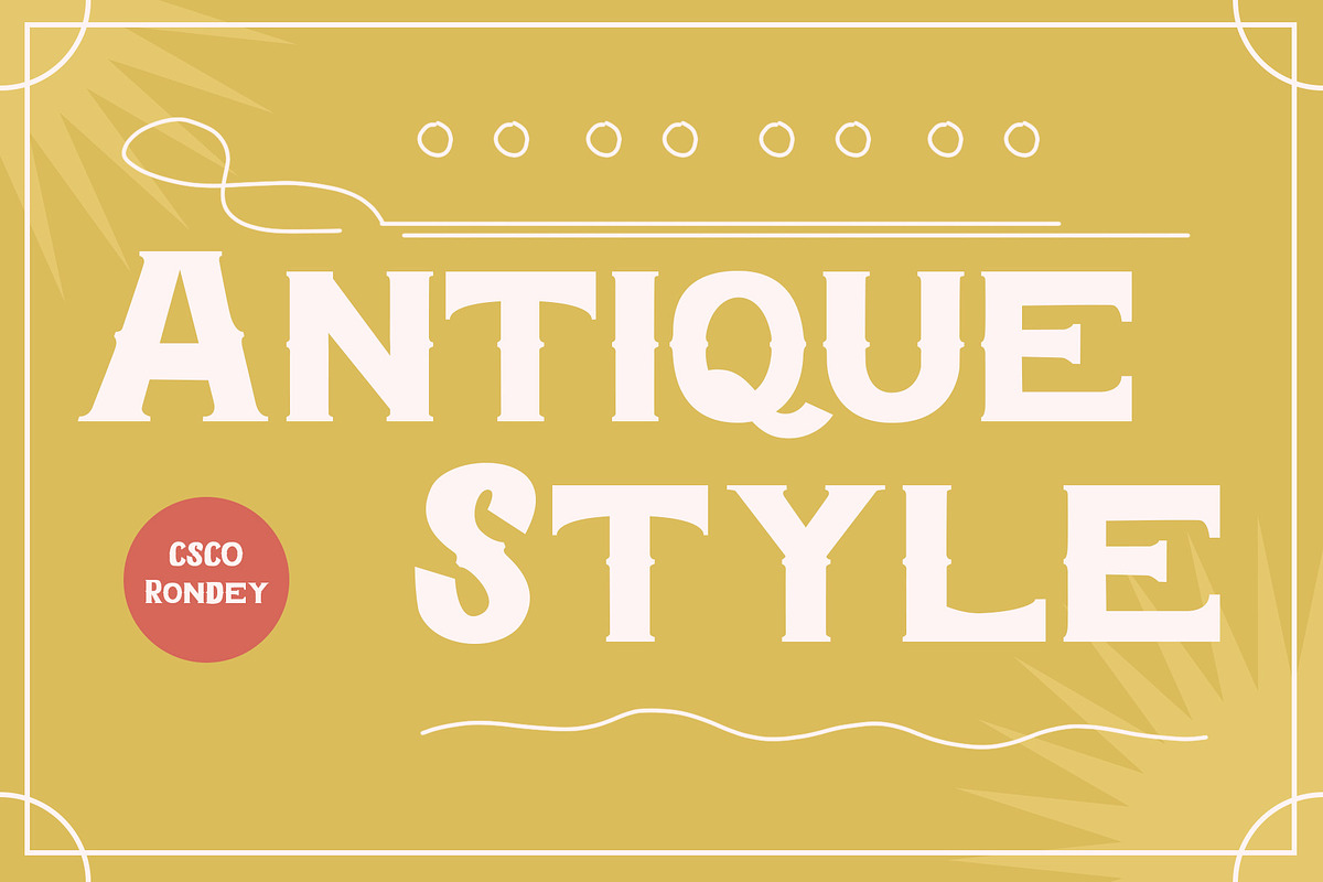 Rondey – Display Font, a Serif Font by Craft Supply Co. (Photo 2 of 8)