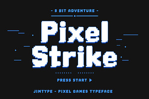 Pixel Strike – Pixel Font Arcade