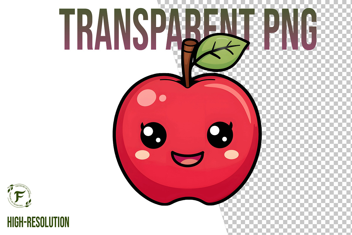 kawaii Fruits Clipart, an Illustration by Forhadx5 (Photo 2 of 10)