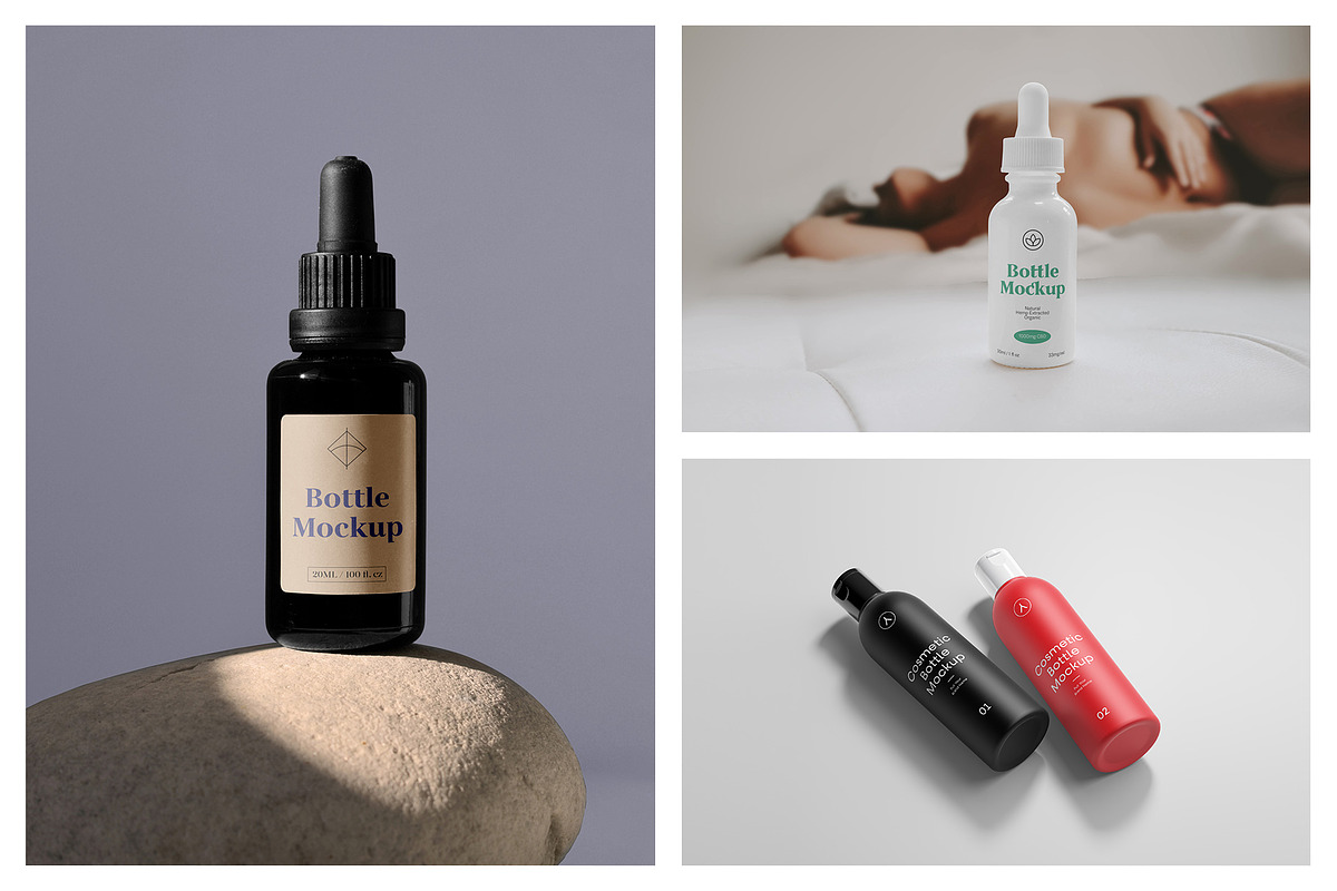 Cosmetic Packaging Bottle Mockups, a Pens & Pencil Mockup by MockupForest (Photo 4 of 11)