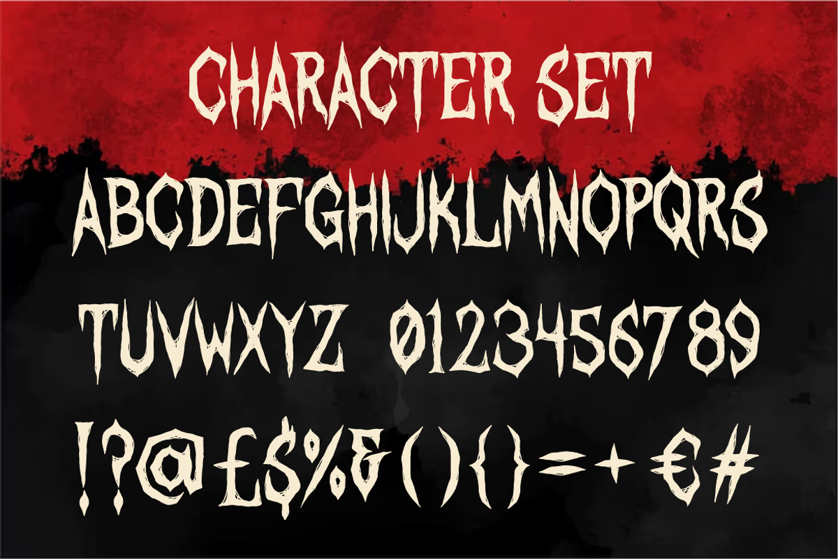 Darkest Curse - Scary Horror Font, a Font by PutraCetol Studio (Photo 5 of 5)