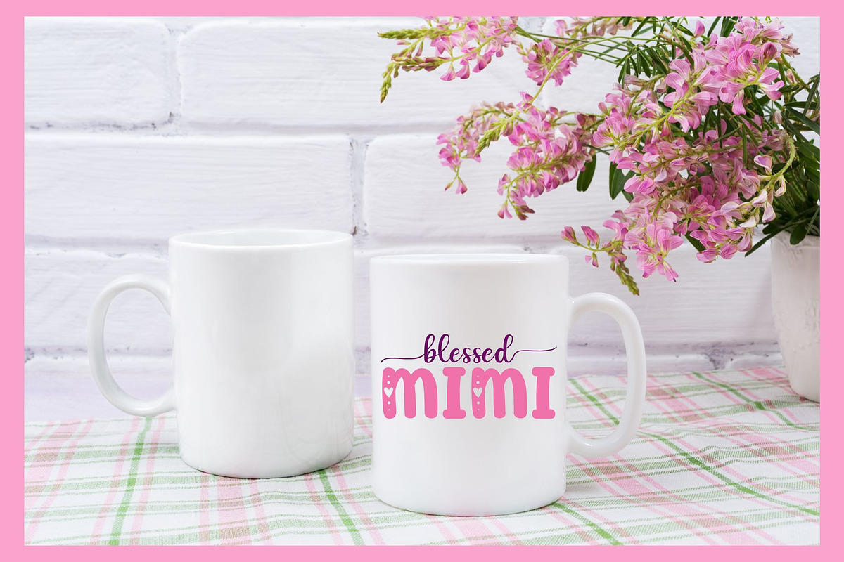 Blessed Mimi SVG, PNG Clipart, an Illustration by JoDitt Designs (Photo 3 of 6)