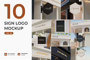 Sign logo mockup vol#02, an Advertising Mockup by mockupocka (Thumbnail 1 of 13)