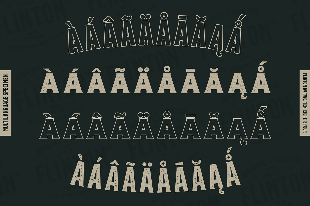 Flinton - Vintage Bundle Fonts, a Serif Font by Roams Type (Photo 5 of 14)