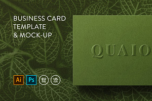 Business card Template & Mock-up, a Business Card Template by PrintPixel
