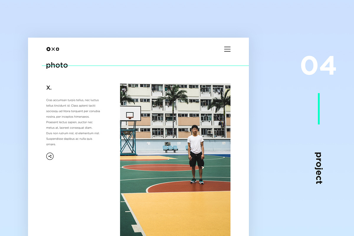 Oxo - Responsive Website Portfolio, an App Template by Ira Banana Studio (Photo 7 of 12)