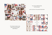 Red White Blue Digital Paper Pack, a Pattern Graphic by GlamArtZhanna (Thumbnail 2 of 4)