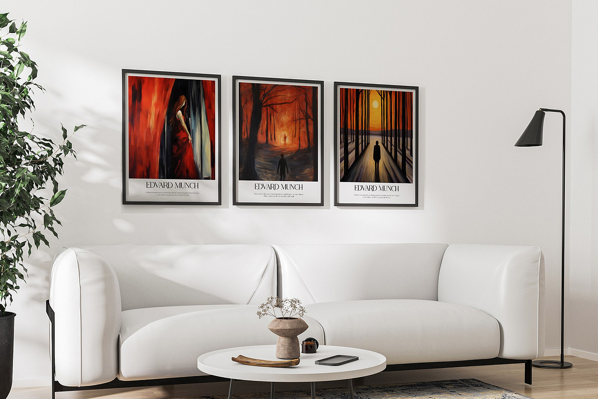 Art Print Poster Edvard Munch Style, an Object Illustration by Vibrand Studio (Photo 12 of 12)