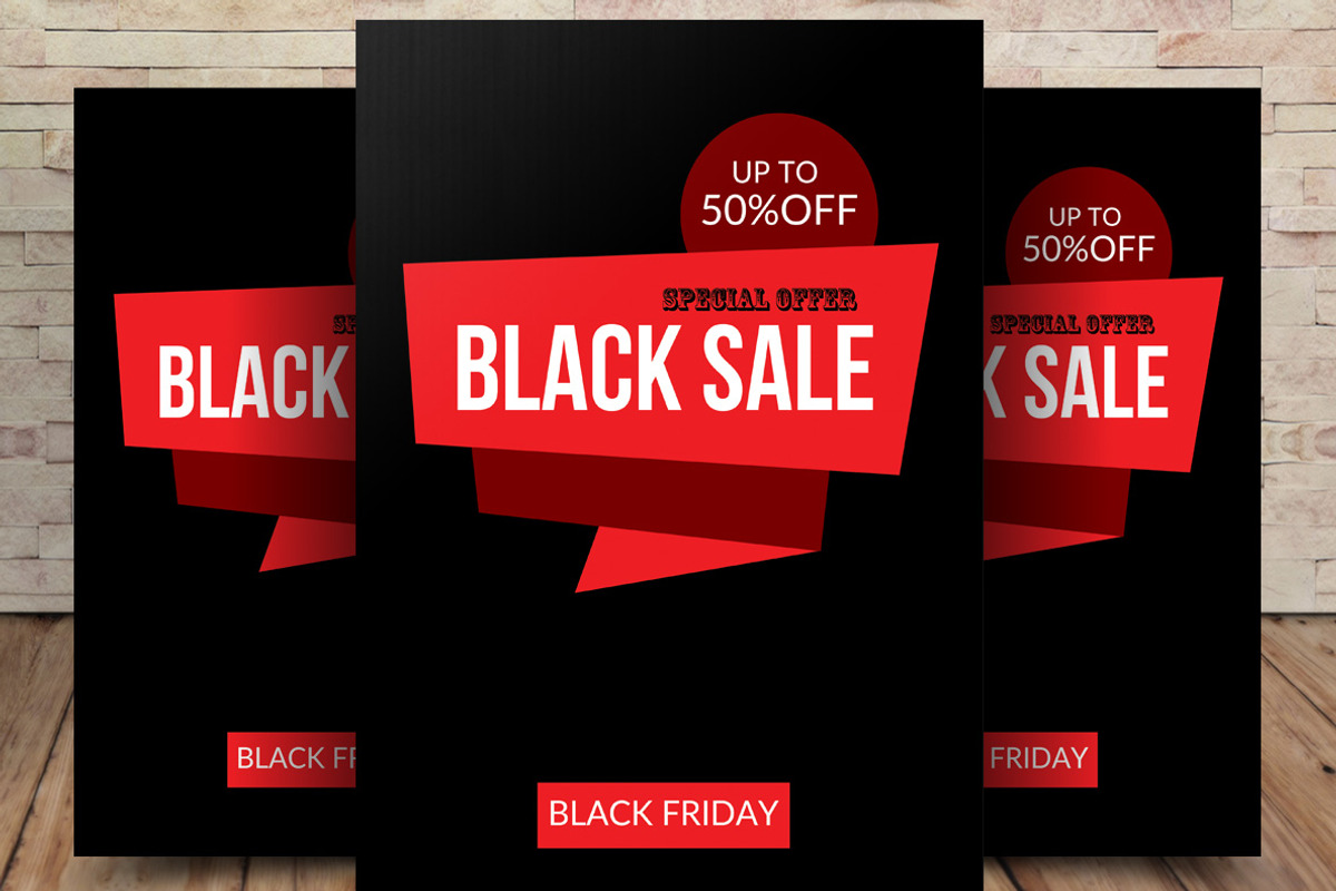 Black Friday Sale Flyer, a Flyer Template by graphicforest (Photo 1 of 4)