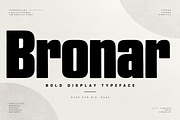 Bronar — Bold Condensed Display Font, a Script Font by Wow Magic (Thumbnail 1 of 5)